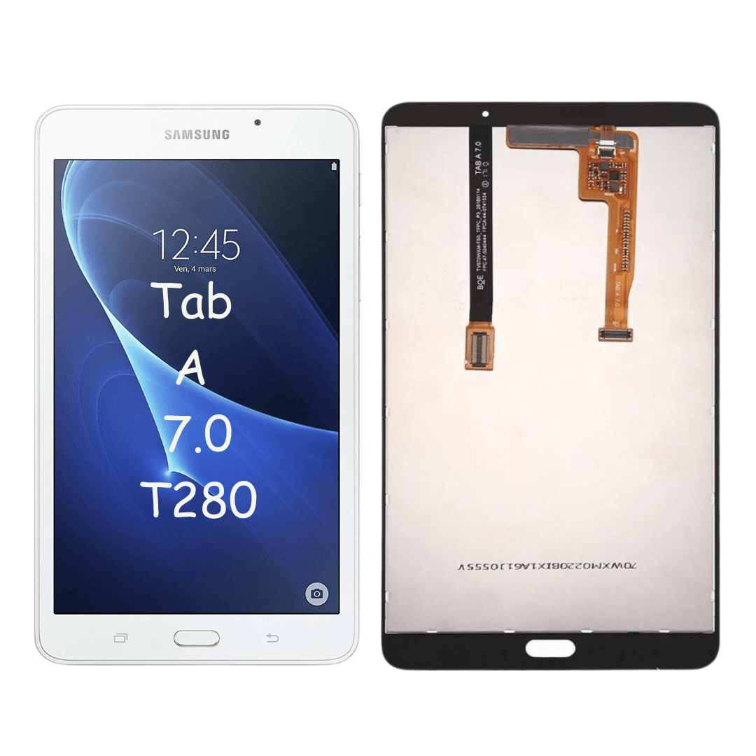 LCD Screen with Digitizer Full Assembly for Samsung Galaxy Tab A 7.0 (2016) (WiFi Version) / T280 (White) - Best Cell Phone Parts Distributor in Canada, Parts Source LCD Screen with Digitizer Full Assembly for Samsung Galaxy Tab A 7.0 (2016) (WiFi Version) / T280 (White) - Best Cell Phone Parts Distributor in Canada, Parts Source